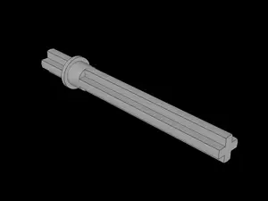 Lego Compatible (32209.dat) Technic Axle 5.5 with Stop