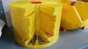 Rotary organizer for resistors/screws library