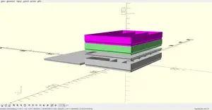 stackable tray organizer with lid / stapelbare Sotierbox mit Deckel/ Customizable OpenSCAD - Script