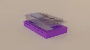 Parametric Breakout Board Sockets (ESP8266 NodeMCU, Arduino Nano, etc)