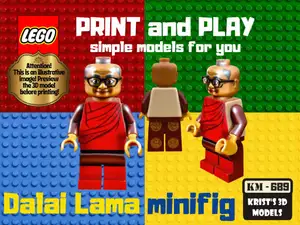 LEGO Dalai Lama minifig