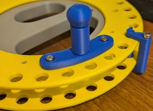 Kite Reel Winder - REMIX - Replacement PiP knob, and a lock gadget.