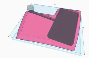 3D printed wireless charger plate for Ford Kuga