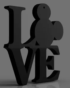 Mickey Mouse LOVE sign