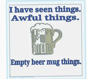 Empty Beer Mug Sign