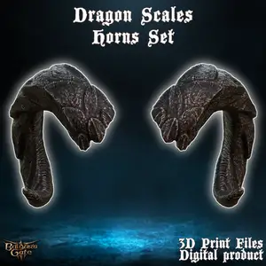 Fantasy Tiefling Dragon Scales Cosplay Horns Baldurs Gate 3