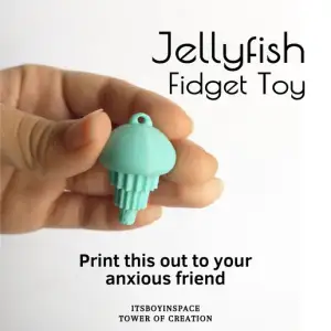 JELLY FISH FIDGET TOY (print-in-place-no-supports)