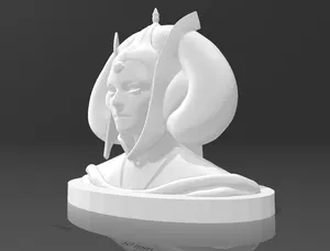 Queen Amidala Bust and Base