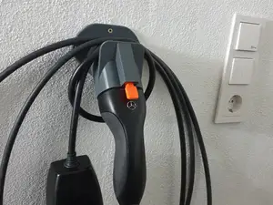 Type 2 charging plug wall holder