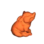 Spardose oder Küchendeko sitzendes Schwein/Money box or kitchen decoration sitting pig