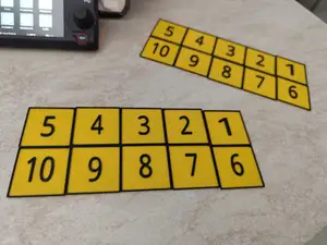 Numbers on square from 1 to 10 - 40x40