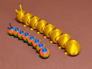 Cute articulated caterpillar