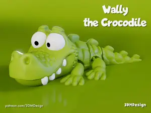 Wally the Crocodile - articulated