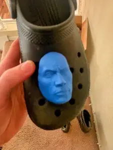 Rock Croc Charm (Rock's head to attach to a Croc)