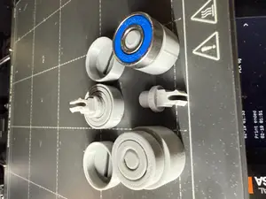 Parametric 608 bearing axle and housing bore