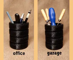 Tire stack pen holder