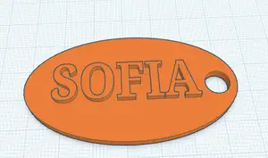 Llavero de nombre sofia