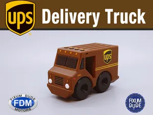 Fixum Dude Motors PIP UPS Delivery Truck