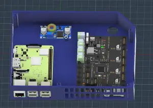 DuEnder Electronics Box for Raspberry Pi 3b+ and DC Converter