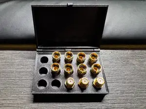 15-Port Coaxial F-Connector and Satellite Adapter Box