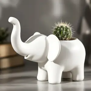 Cute Elephant for Flowers – Decorative Pot & Vase in One!