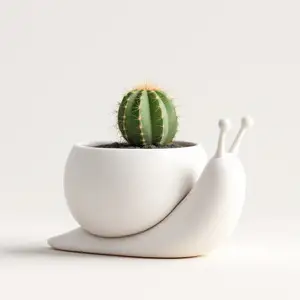 Snail Flower Pot – Unique Vase & Home Decor