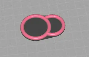 Sling ring for buffer tube with big ring, 0,2mm undersized, print in TPU to stretch-fit
