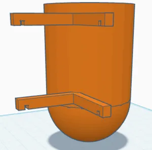 Poubelle pour déchets d'imprimante 3D/ Trash can for 3D printer trash/ Bin for 3D printer Rubbish