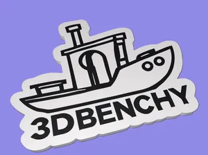 Benchy 2D picture and keychain