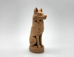 Wooden Wolf Totem