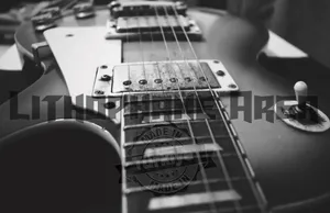 Siyah Beyaz Gitar Lithophane