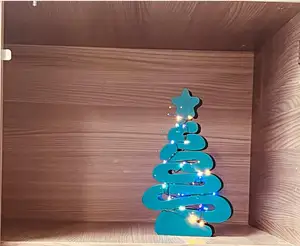 Christmas tree with battery housing for led lights