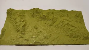Educational Map Geography and Orography - Val D'Agri (Italy)