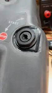 Ignition switch support plate for lawn mover