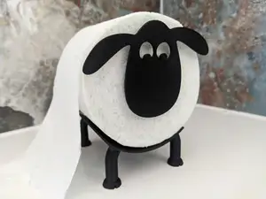 Working Goat or Sheep toilet paper roll dispenser / holder