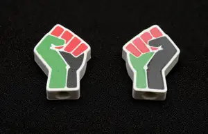 Free Palestine Fist Drawstring Bead