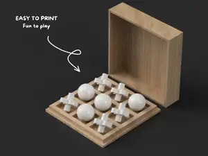 Tic-Tac-Toe 3D – Board Game with Storage Box
