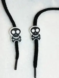 Skulls and Crossbones drawstring beads