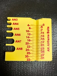 Bolt Sizer for Airframe Bolts (AN spec)