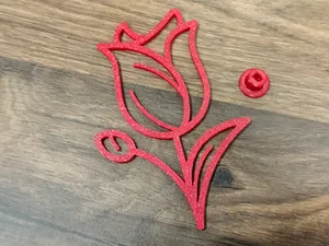Simple tulip on a stand