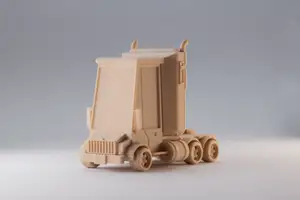 tooned Semi Truck Kit Card
