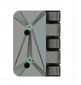 AD5M Hinge Fix Flashforge Adventurer 5m Hinge Prevents Door Hitting Screen And Left Trim.