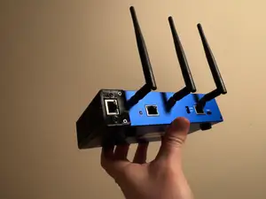 OpenWrt One Router side box for Ethernet