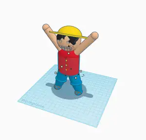 Monkey D. Luffy from One Piece, my style