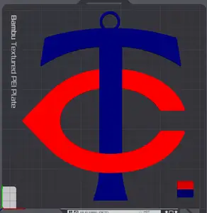 Minnesota Twins Oversized Necklace Logo