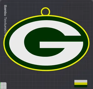 Green Bay Packers Oversized Necklace Logo