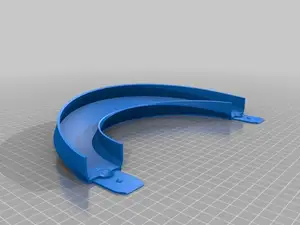 Hot Wheel Track 180 deg Turn, 30 deg Bank w/ Joiner (Redesign)