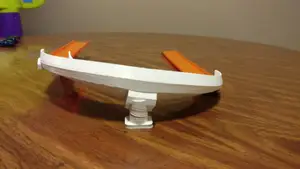 Hot Wheel Track 180 deg Turn, 45 deg Bank, 40mm Drop w/ Joiner