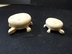 Tortoise Head Ottoman in Playmobil Diorama Compatible Scale & Dollhouse Scale