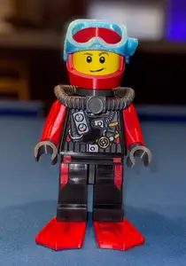 Scuba Diver Brick MegaFigure (5:1 Scale)